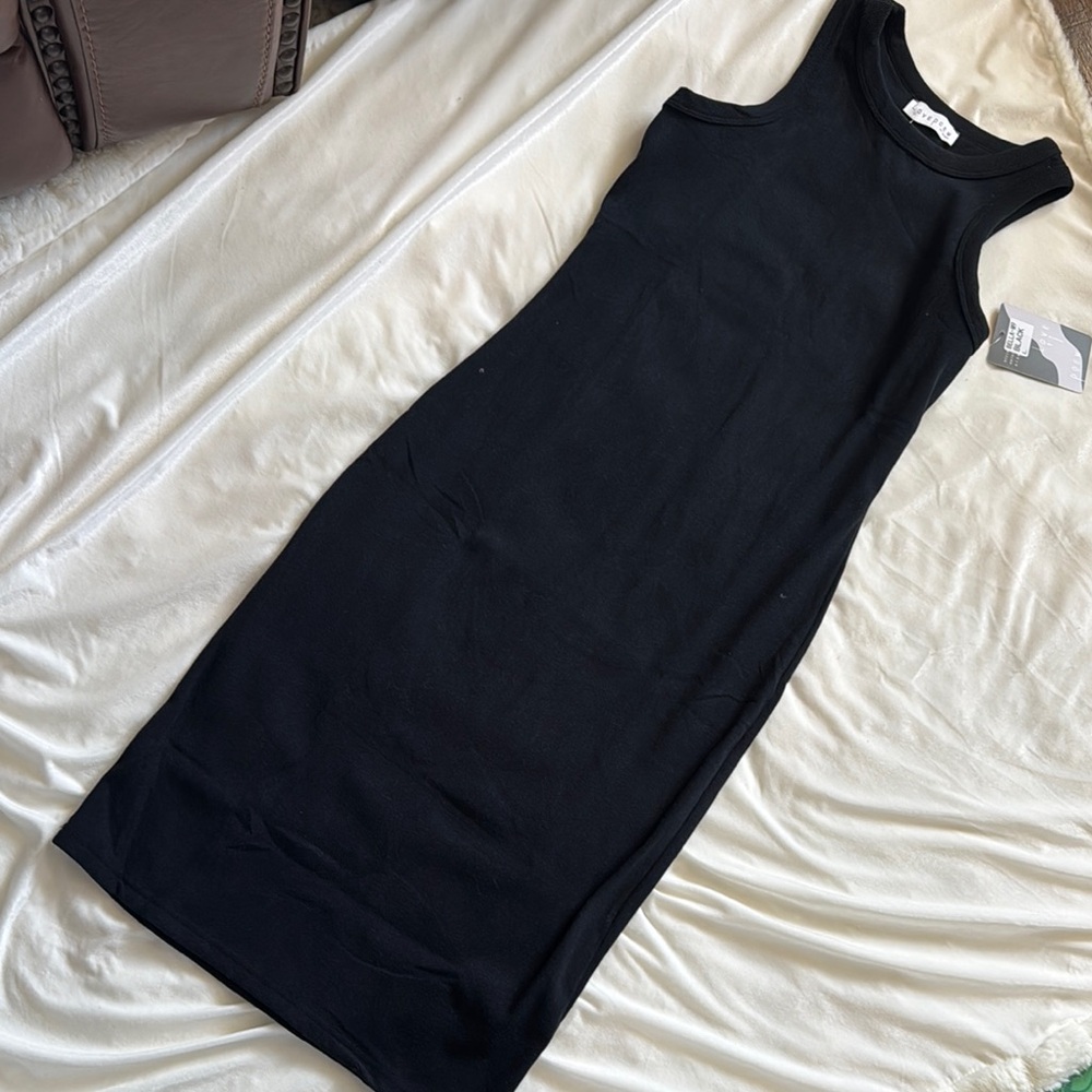 Black Halter Sheath Midi Dress for Cocktail